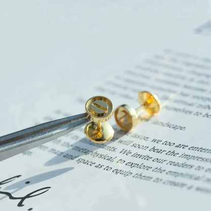 Miro LOVE EARRINGS GOLD 10MM
