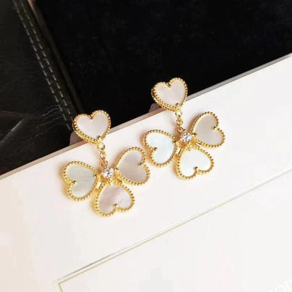 Miro CLOVER SWEET WHITE MOP EARRINGS