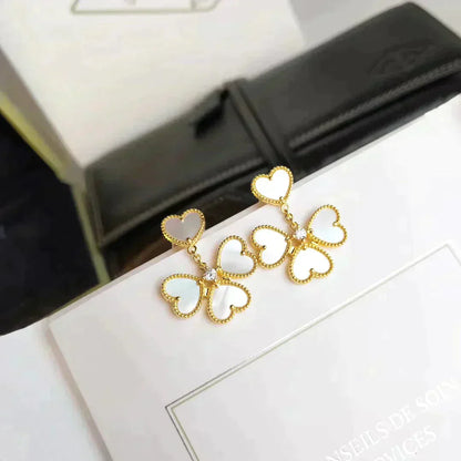 Miro CLOVER SWEET WHITE MOP EARRINGS