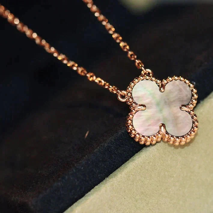 Miro CLOVER 15MM  GRAY MOTHER OF PEARL NECKLACE