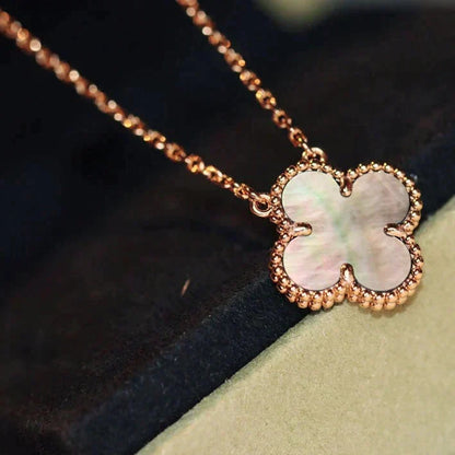 Miro CLOVER 15MM  GRAY MOTHER OF PEARL NECKLACE