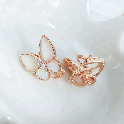 Miro BUTTERFLY MOP DIAMOND EARRINGS