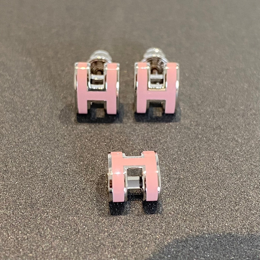 Miro MINI POP H SILVER EARRINGS PINK