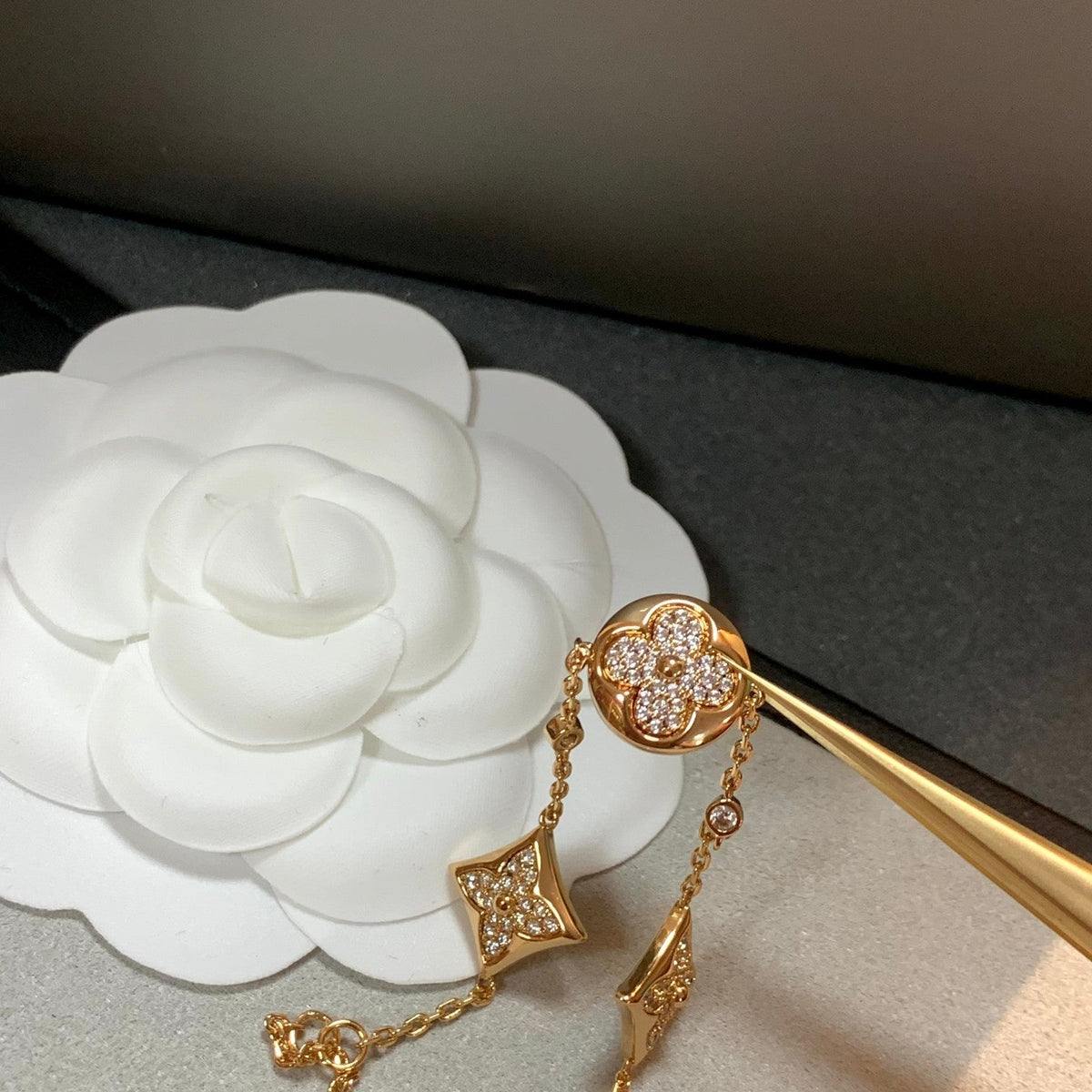 Miro STAR AND SUN 4 MOTIFS GOLD DIAMONDS BRACELET