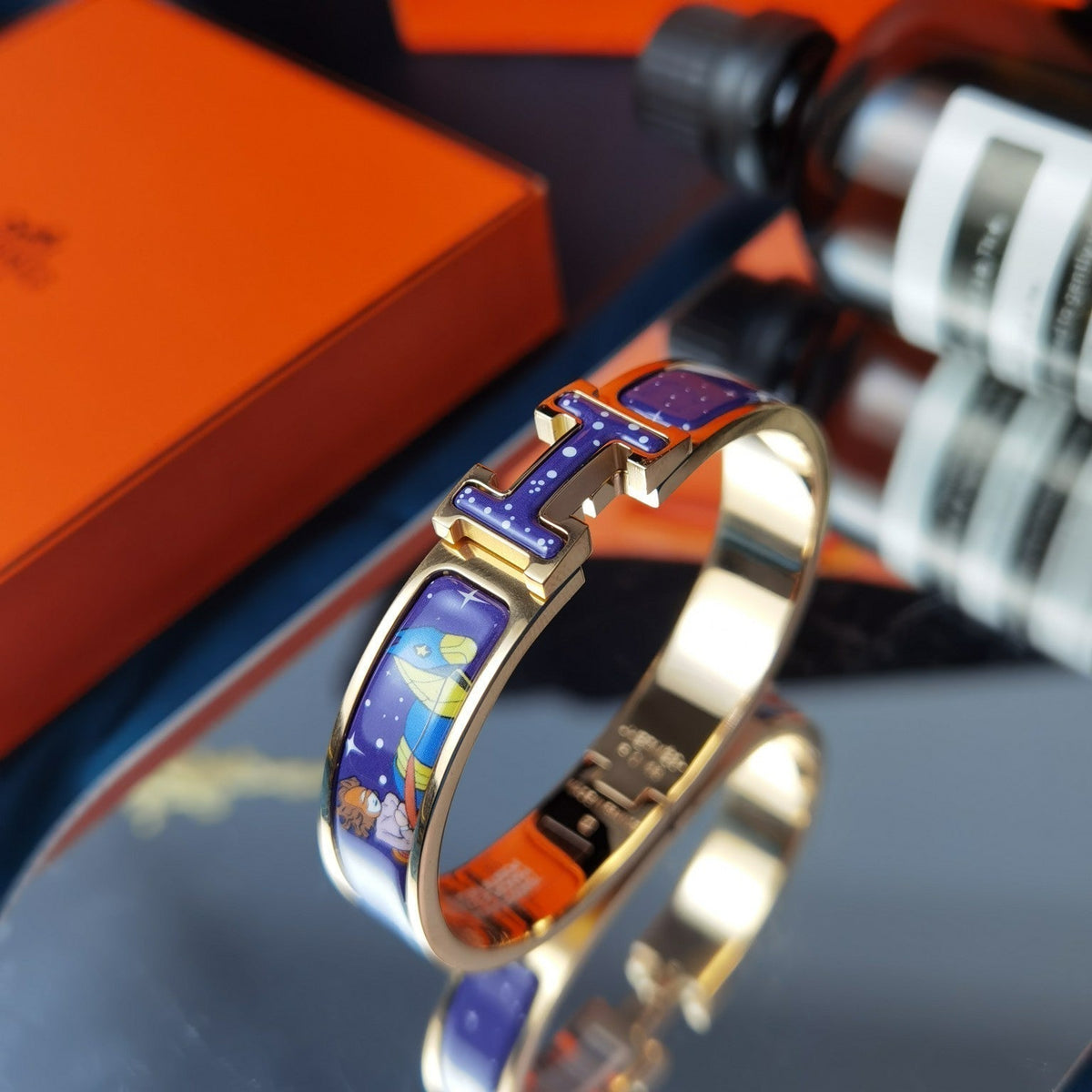 Miro H STAR AND MOON BRACELET 12MM