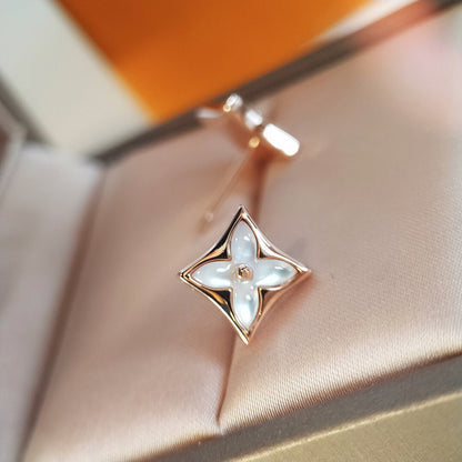 Miro STAR MOP PINK GOLD EARRINGS