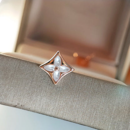 Miro STAR MOP PINK GOLD EARRINGS
