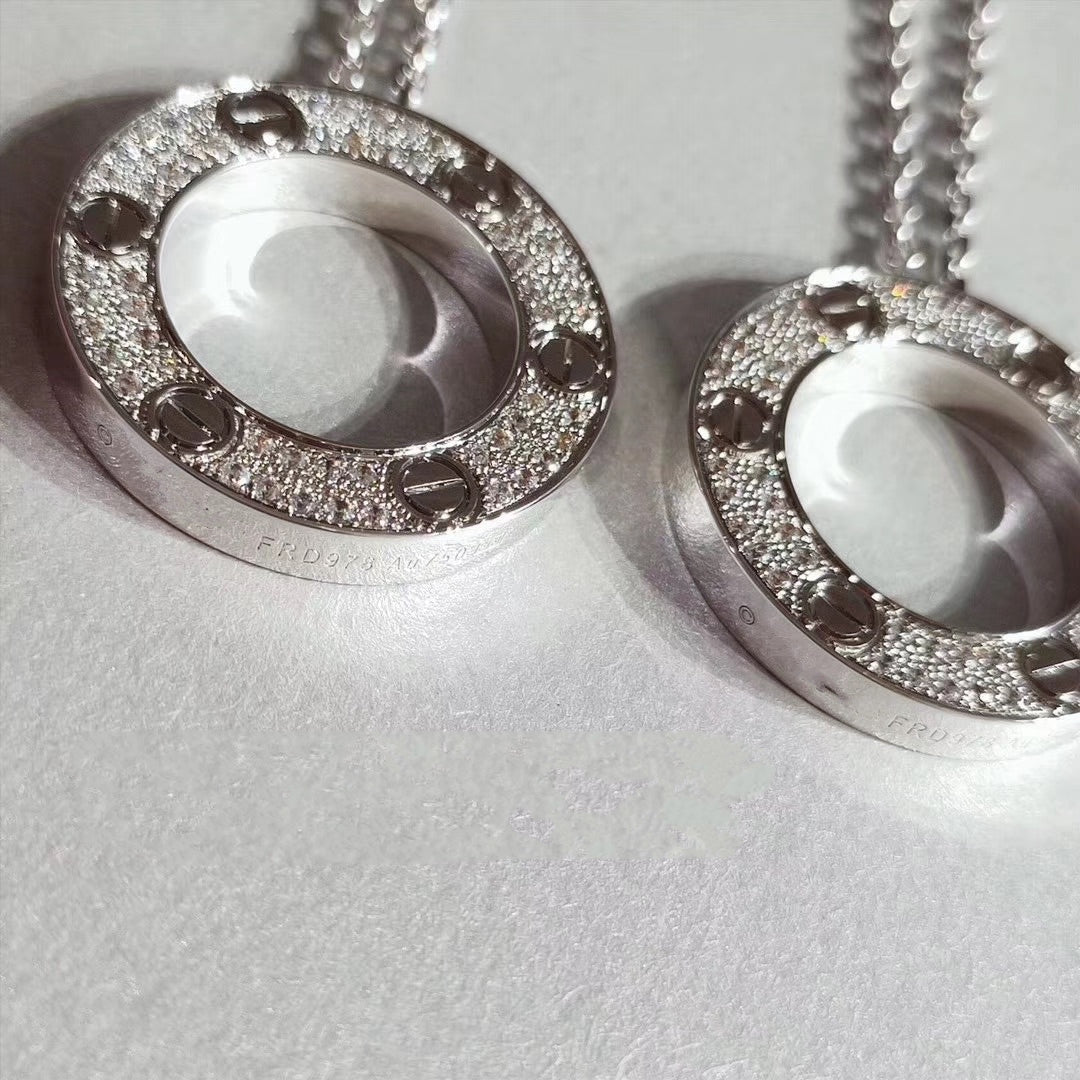 Miro LOVE NECKLACE ADJUSTABLE SILVER