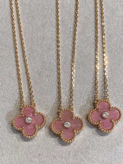 Miro CLOVER 15MM ダイヤモンド ロードナイト ネックレス