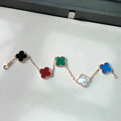 [Miro ]New CLOVER 5 MOTIFS MULTICOLOR BRACELET