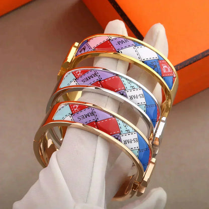 Miro H BRACELET DOTTED BORDER 12MM