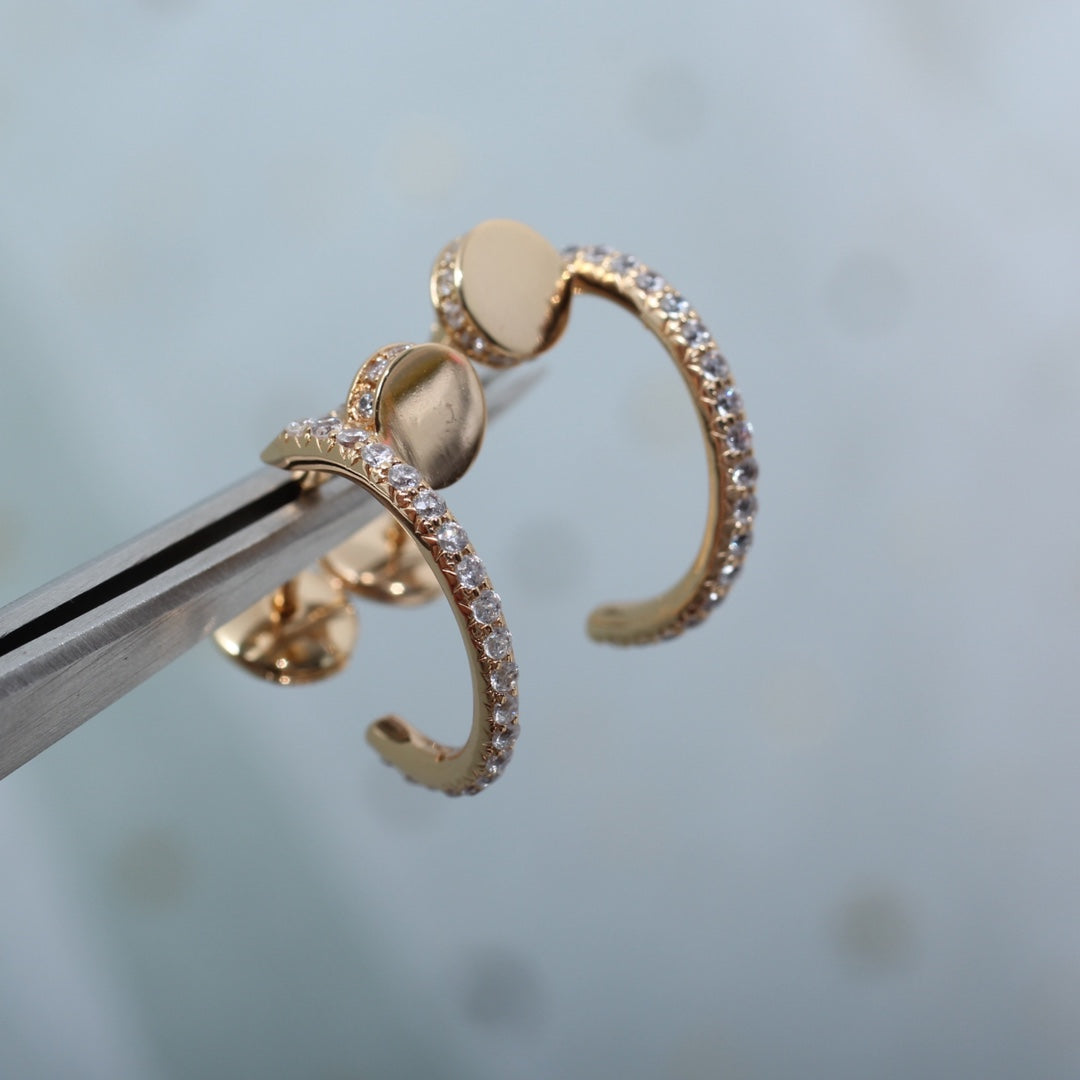 Miro JUSTE EARRINGS 12.75MM PINK GOLD DIAMOND