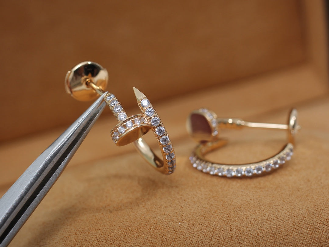 Miro JUSTE EARRINGS 12.75MM PINK GOLD DIAMOND