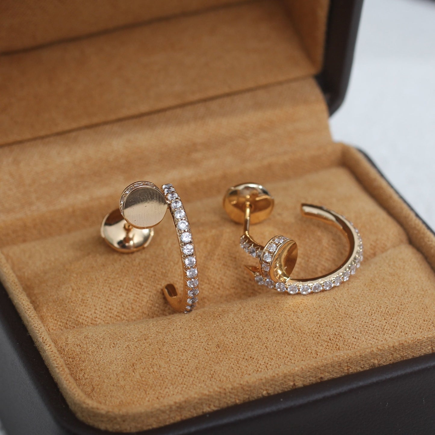 Miro JUSTE EARRINGS 12.75MM PINK GOLD DIAMOND