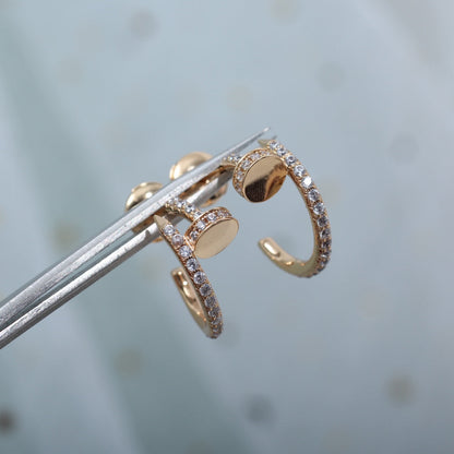 Miro JUSTE EARRINGS 12.75MM PINK GOLD DIAMOND
