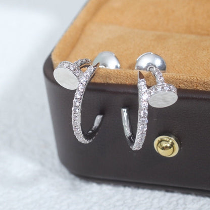 Miro JUSTE EARRINGS 12.75MM SILVER DIAMOND