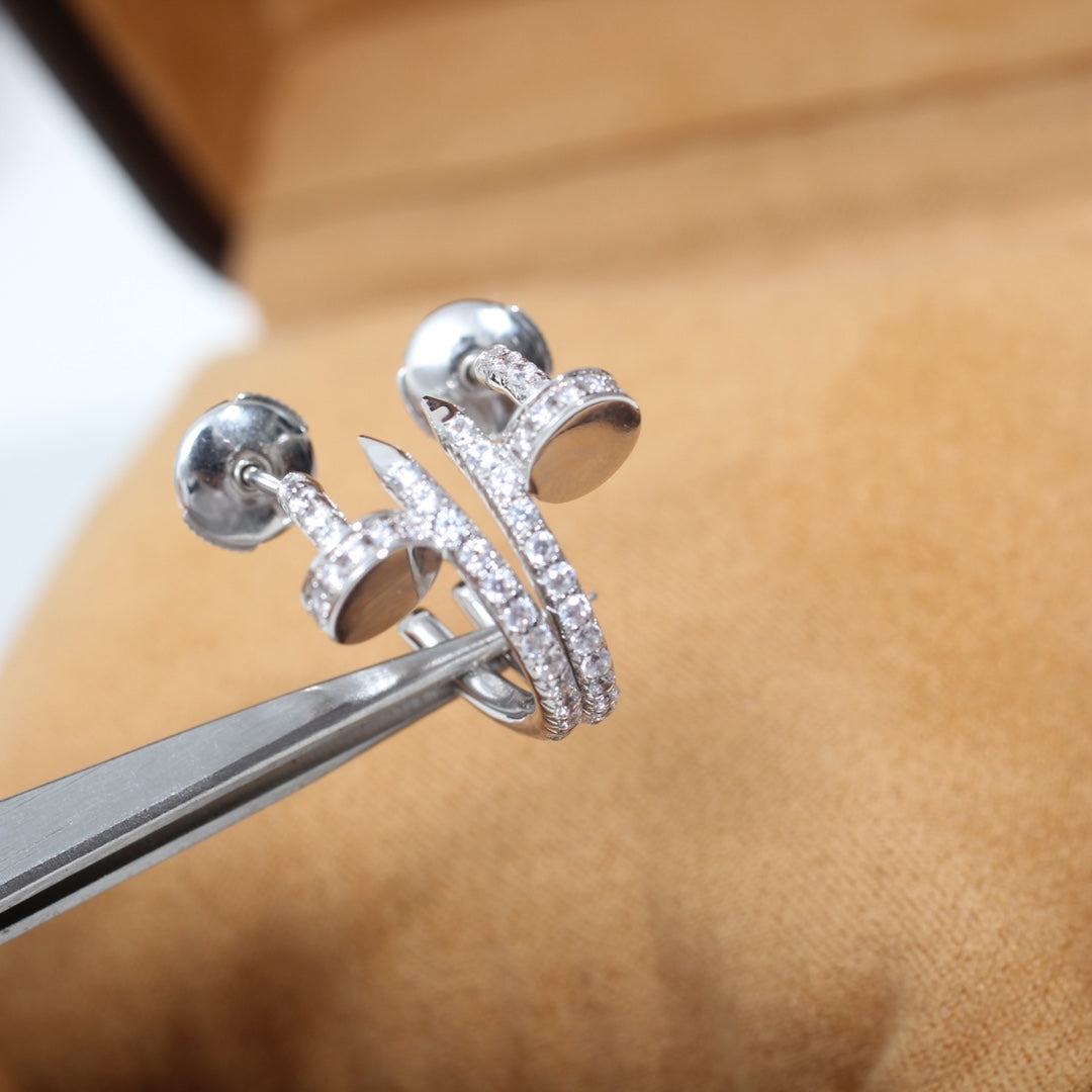 Miro JUSTE EARRINGS 12.75MM SILVER DIAMOND