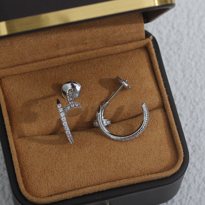 Miro JUSTE EARRINGS 12.75MM SILVER DIAMOND
