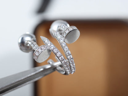 Miro JUSTE EARRINGS 12.75MM SILVER DIAMOND
