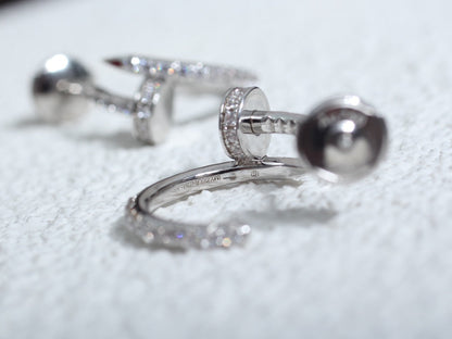 Miro JUSTE EARRINGS 12.75MM SILVER DIAMOND