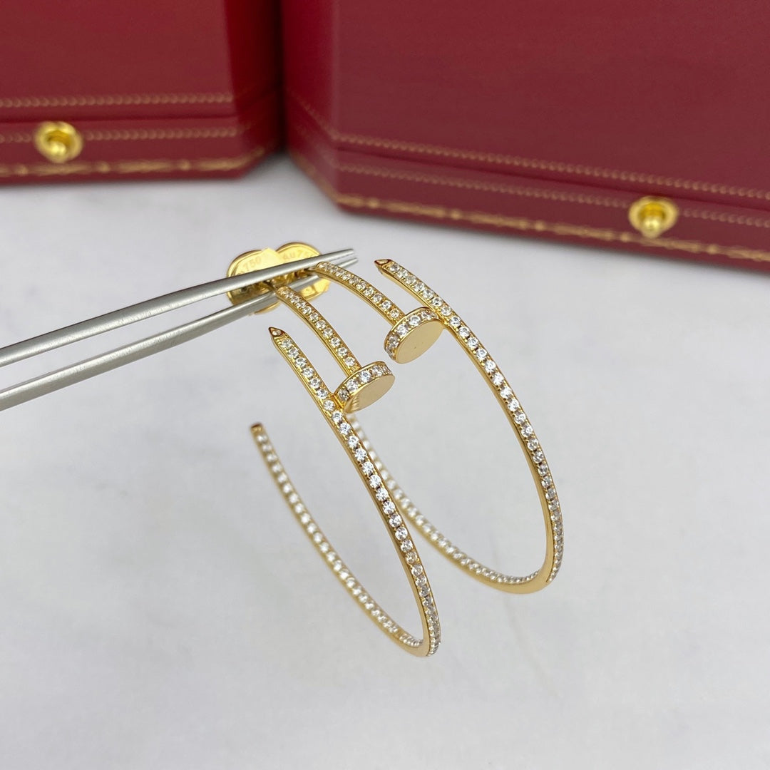 Miro JUSTE EARRINGS FULL DIAMONDS 1.8MM
