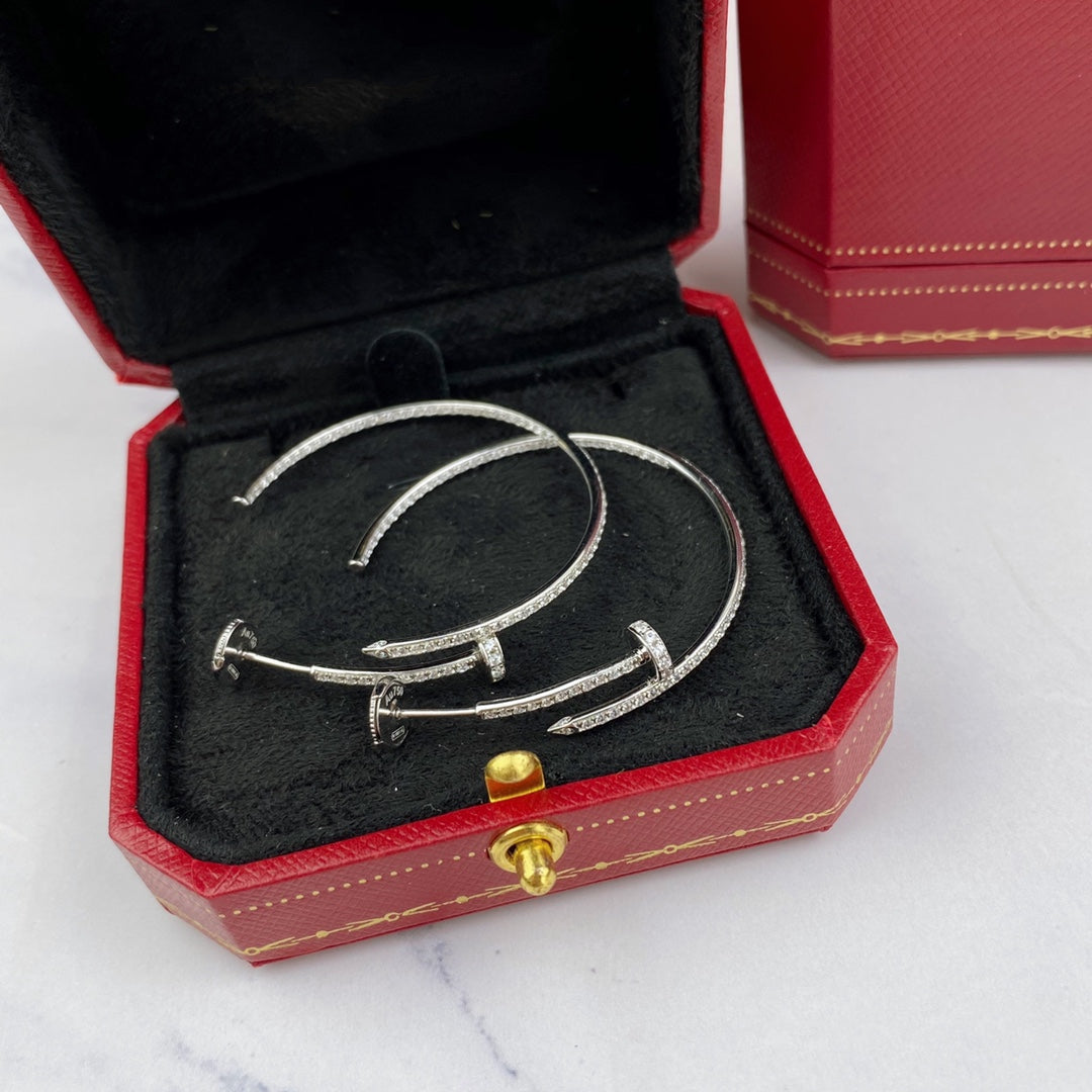 Miro JUSTE EARRINGS FULL DIAMONDS 1.8MM