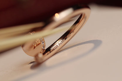 Miro JUSTE RING 2.65MM PINK GOLD DIAMOND