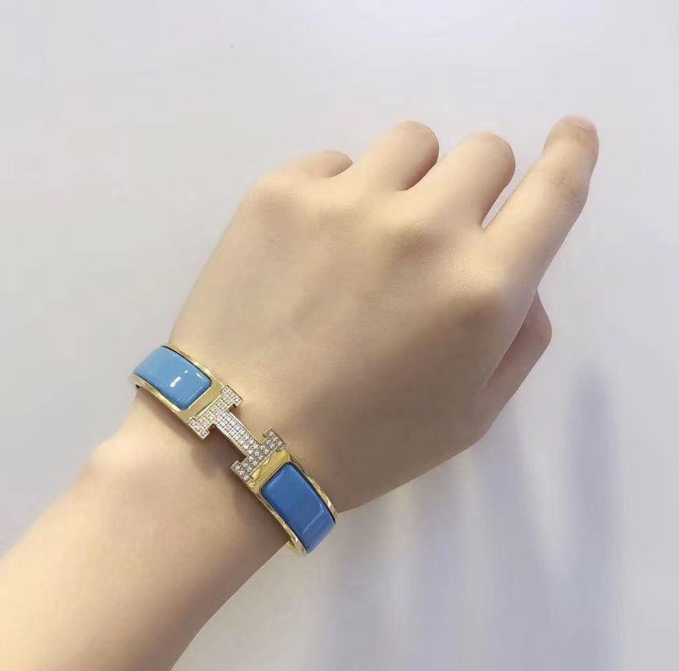 Miro H CLOUD BLUE BRACELET GOLD DIAMOND