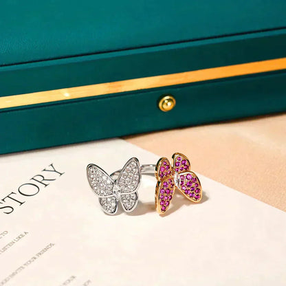 Miro TWIN BUTTERFLY DIAMOND RING