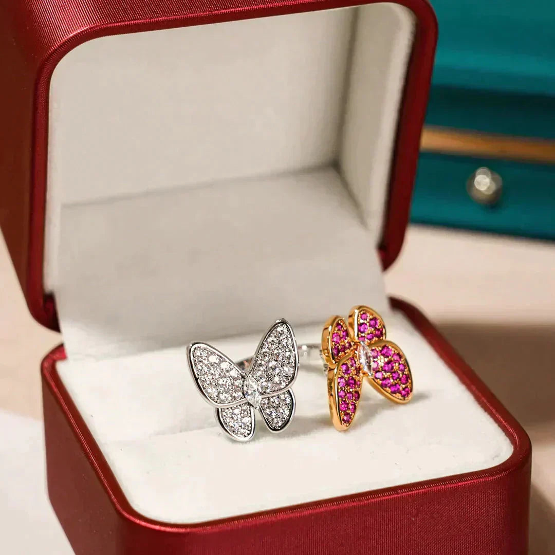 Miro TWIN BUTTERFLY DIAMOND RING