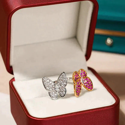 Miro TWIN BUTTERFLY DIAMOND RING