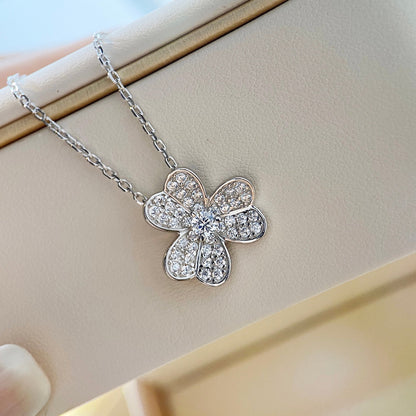 Miro CLOVER DIAMOND NECKLACE SILVER