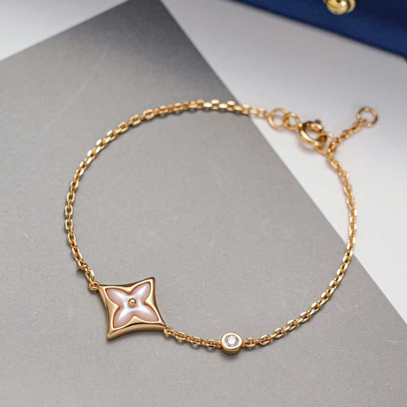 Miro STAR 1 DIAMOND PINK GOLD BRACELET