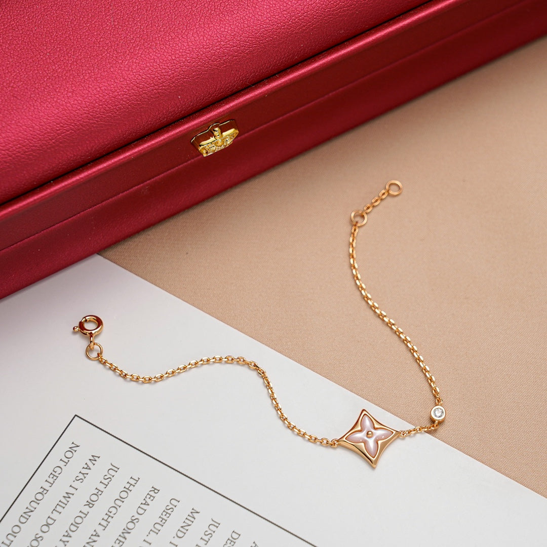 Miro STAR 1 DIAMOND PINK GOLD BRACELET