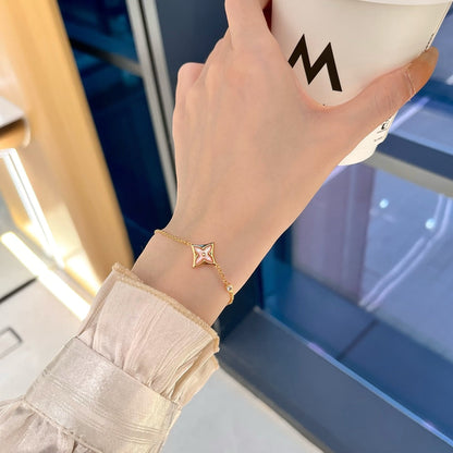 Miro STAR 1 DIAMOND PINK GOLD BRACELET