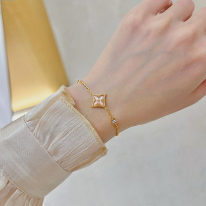 Miro STAR 1 DIAMOND PINK GOLD BRACELET