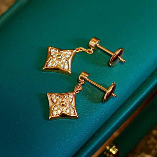 Miro STAR DIAMONDS EARRINGS GOLD