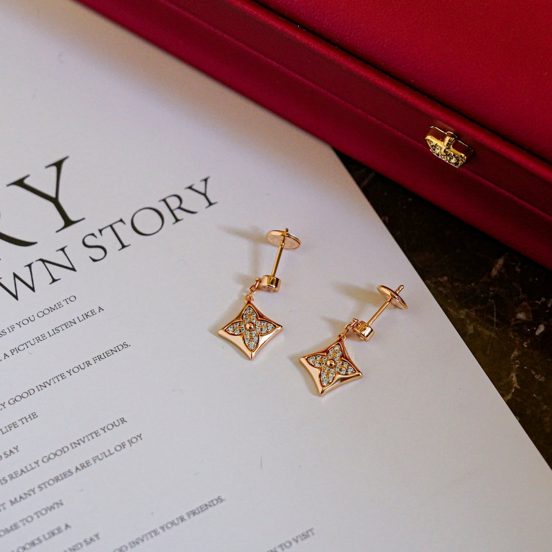 Miro STAR DIAMONDS EARRINGS GOLD