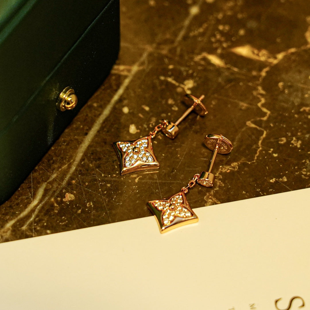 Miro STAR DIAMONDS EARRINGS GOLD
