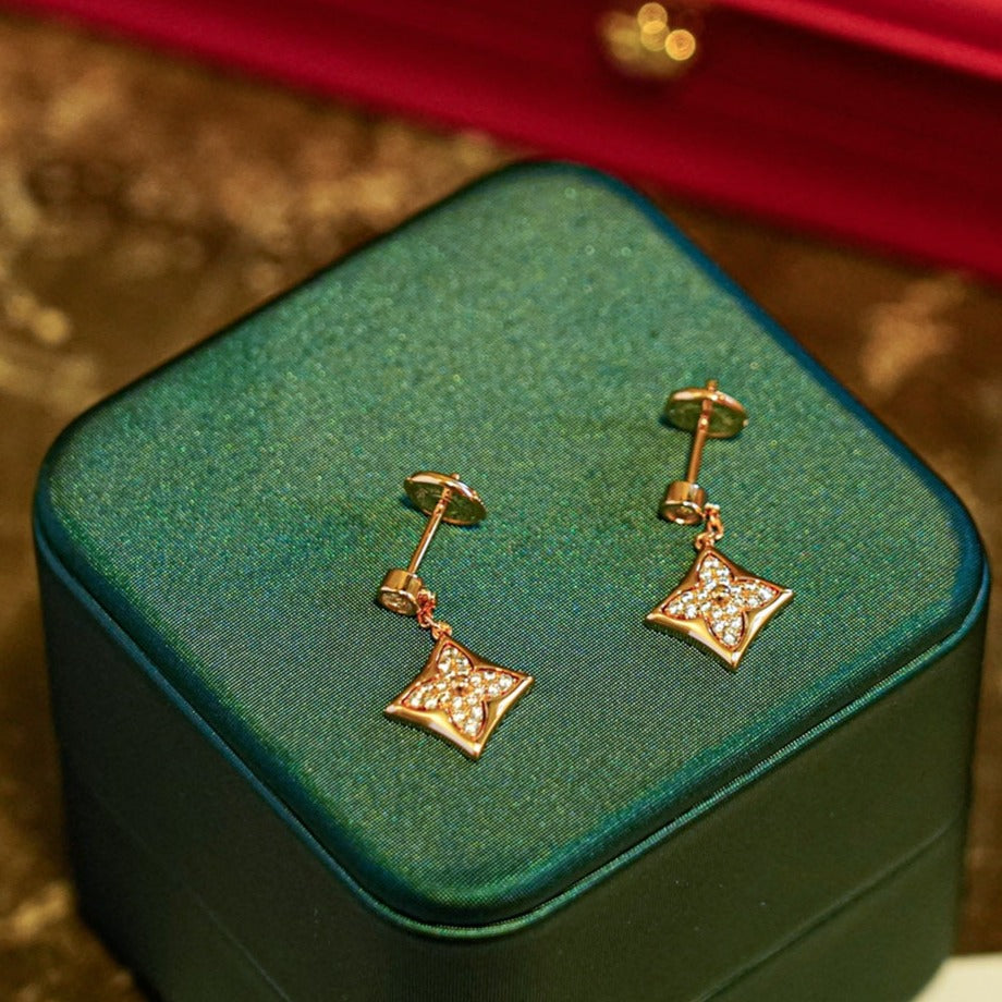 Miro STAR DIAMONDS EARRINGS GOLD