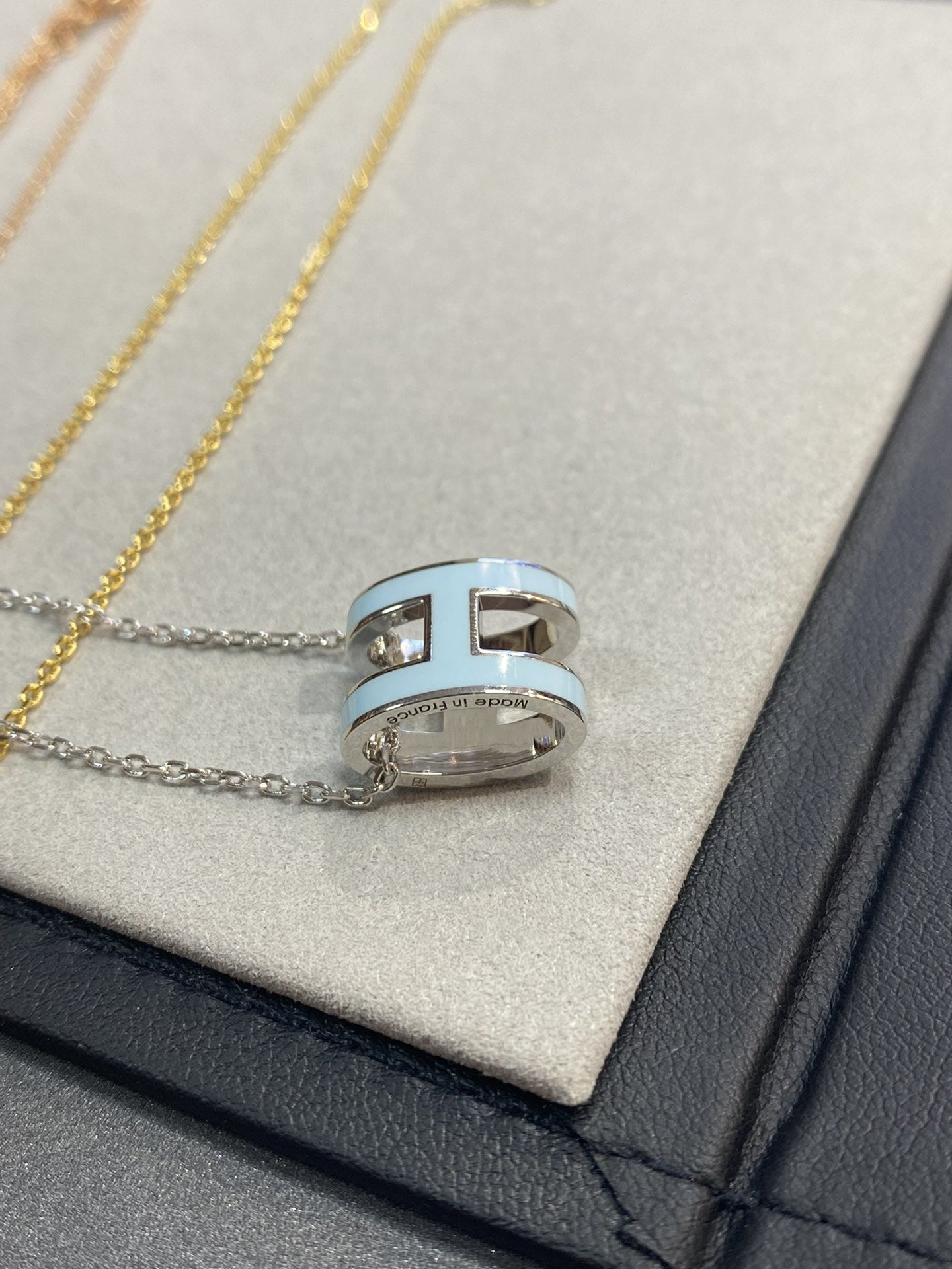 Miro POP H LIGHT BLUE NECKLACE