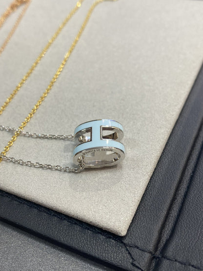 Miro POP H LIGHT BLUE NECKLACE