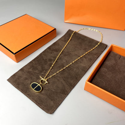 Miro CHAINE VERSO BLACK CERAMIC NECKLACE