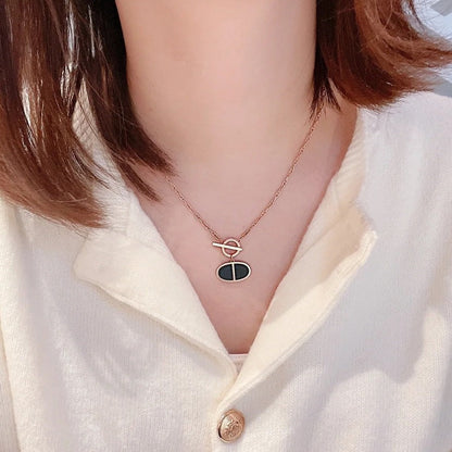 Miro CHAINE VERSO BLACK CERAMIC NECKLACE