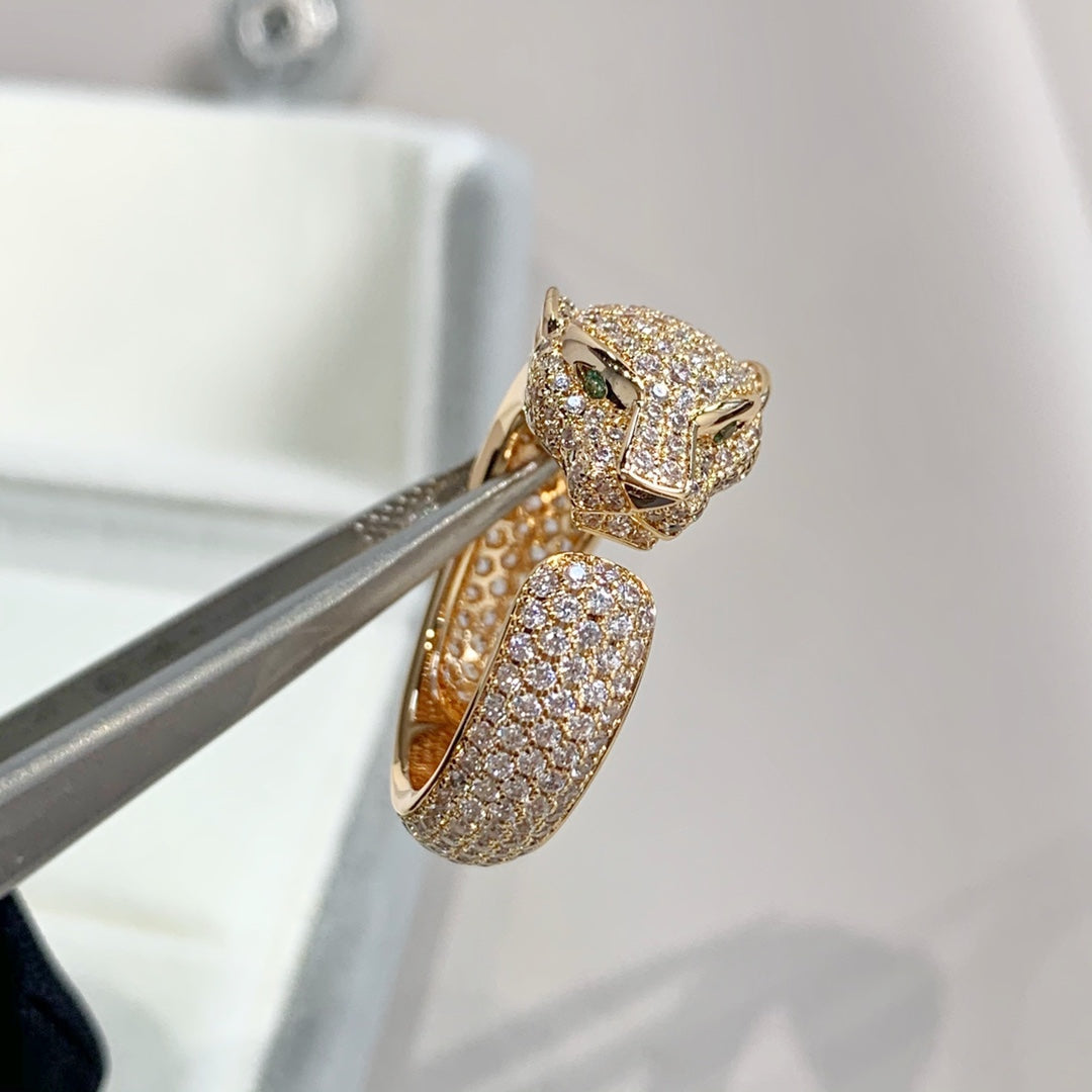 Miro PANTHERE PINK GOLD DIAMOND RING
