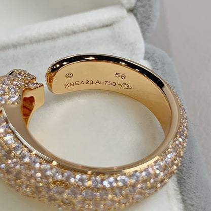 Miro PANTHERE PINK GOLD DIAMOND RING