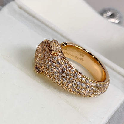 Miro PANTHERE PINK GOLD DIAMOND RING