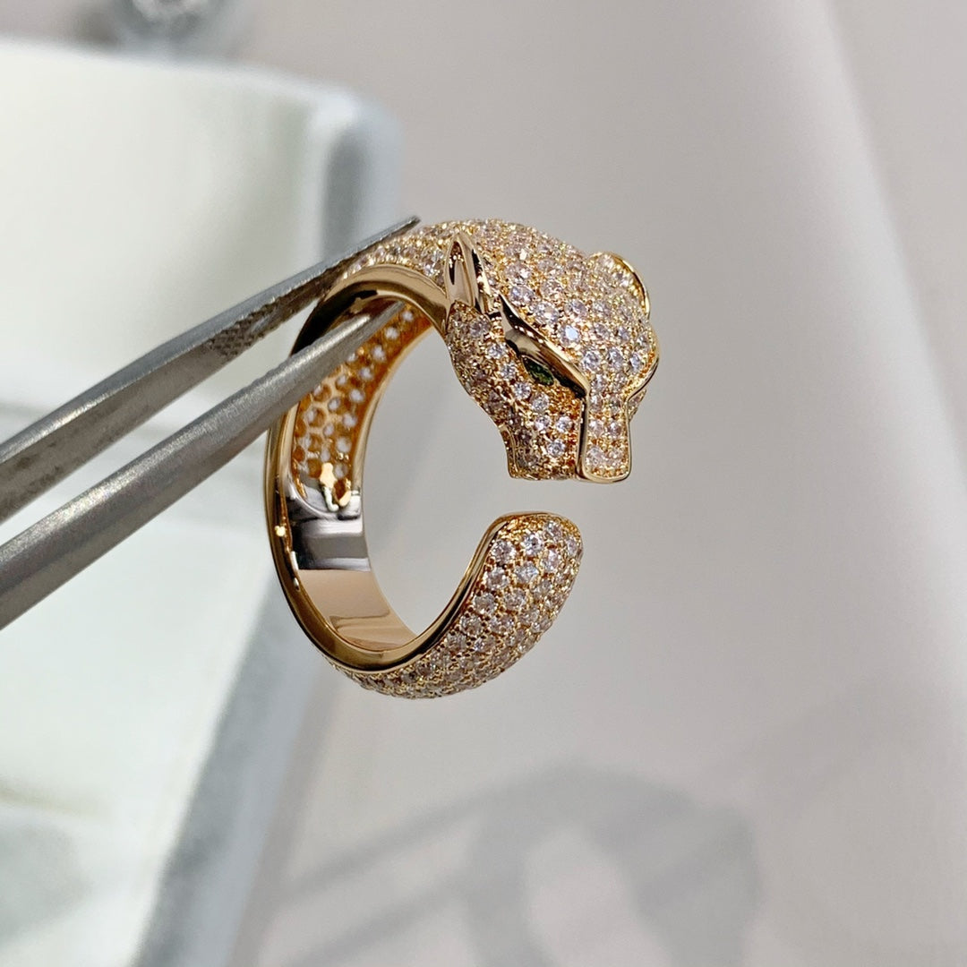 Miro PANTHERE PINK GOLD DIAMOND RING