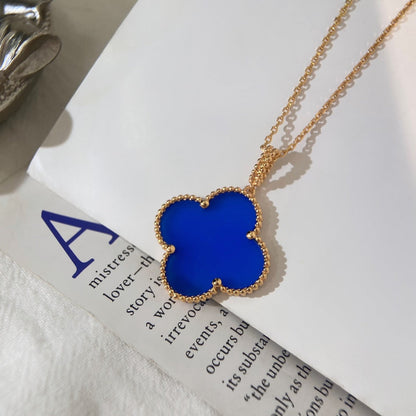 Miro CLOVER 25MM NECKLACE TURQUOISE ROSE GOLD