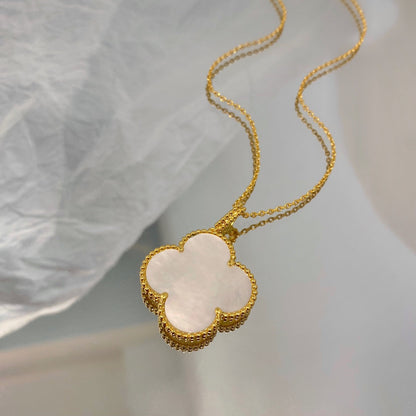 Miro CLOVER 25MM MOP LARGE PENDANT NECKLACE